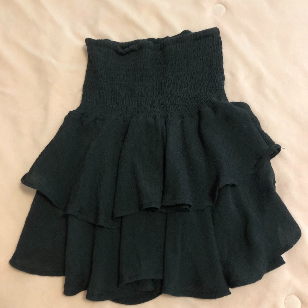 Shein Black Ruffle Skirt